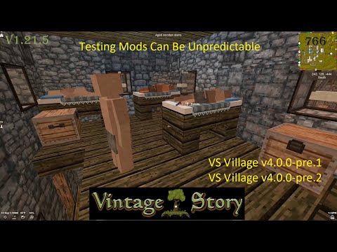 L'aggiornamento Vintage Story Ep 766 VS Village Mod ha spazzato via la mia popolazione