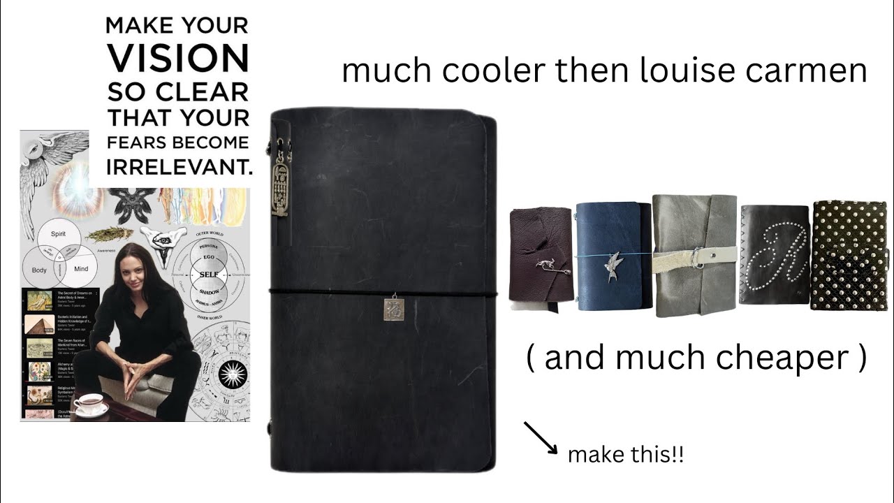 DIY LEATHER JOIRNAL in under 1 hour/ louise carmen journal cover