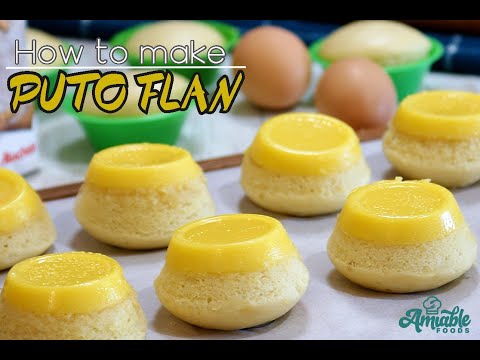 How to make Puto Flan - Soft Puto with Creamy Flan Recipe