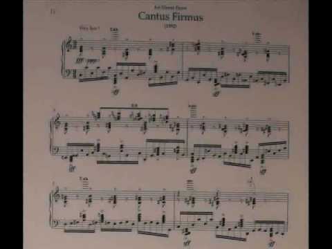 Andrew Toovey - Cantus Firmus for solo piano (1992)