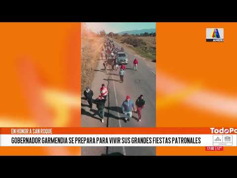 Gobernador Garmendia se prepara para vivir sus grandes Fiestas Patronales en honor a San Roque