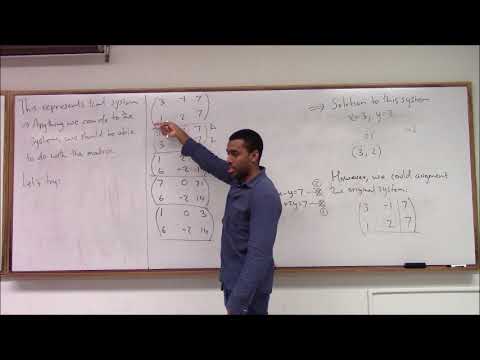 Math 346 Lecture 5 - Systems of equations and the Echelon forms