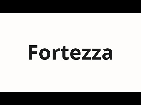 How to pronounce Fortezza