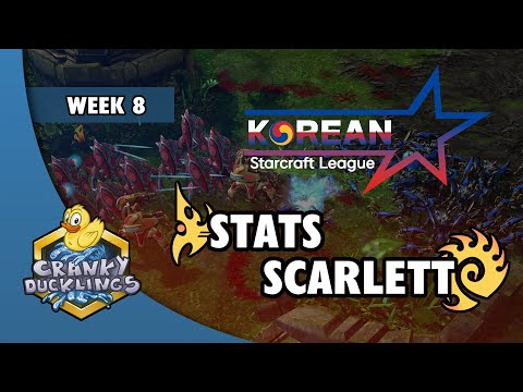 Stats vs Scarlett - PvZ | Korean StarCraft League: Week 8 | Open StarCraft 2 Tournament
