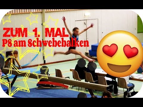 Jojo turnt I Balken P8 I zum 1. Mal I Turnen Schwebebalken I Beam I Salto I