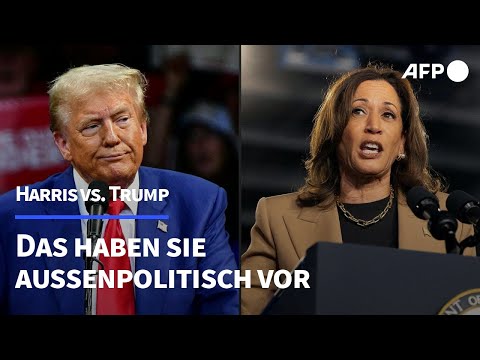 Trump vs. Harris: Ihre Positionen in der Außenpolitik | AFP
