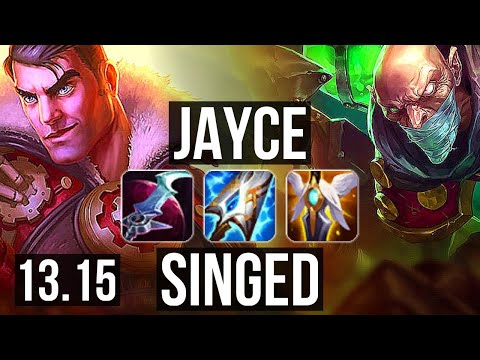 JAYCE vs SINGED (TOP) | 78% winrate, 11/1/10, Legendary | KR Master | 13.15