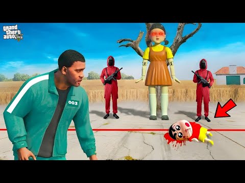 Franklin Shinchan Playing Squid Game in GTA 5 !