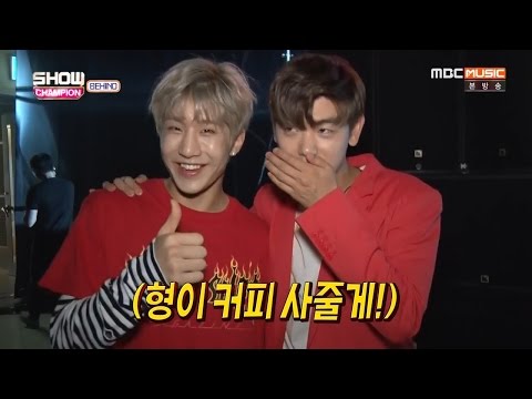 [ENG SUB] 160802 Eric Nam and JinJin (ASTRO) @ Show Champion Behind