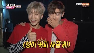 [ENG SUB] 160802 Eric Nam and JinJin (ASTRO) @ Show Champion Behind