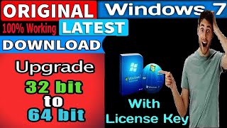 How to Download Original Windows 7 iso file for Free Genuine Windows  Product license Key 64/32 bit