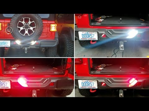 Wrangler JL Reverse and POV emergency lights install, SoundOff Signal Mpower Fascia