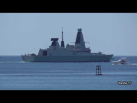 HMS DEFENDER D36 IN PLYMOUTH SOUND - 20th July 2020