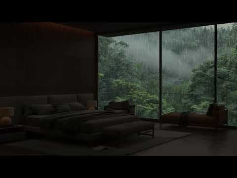 Rain Sounds Covers the Narrow Room Ambience - Lying in Attic and Listening to Rain Falling on Roof