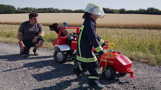 Rollytoys Rolly Fire-tanker so striekačkou - červený