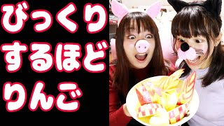 りんごの皮を剥いただけのはずだった。。。
