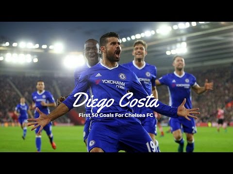Diego Costa || First 50 Goals For Chelsea FC || HD