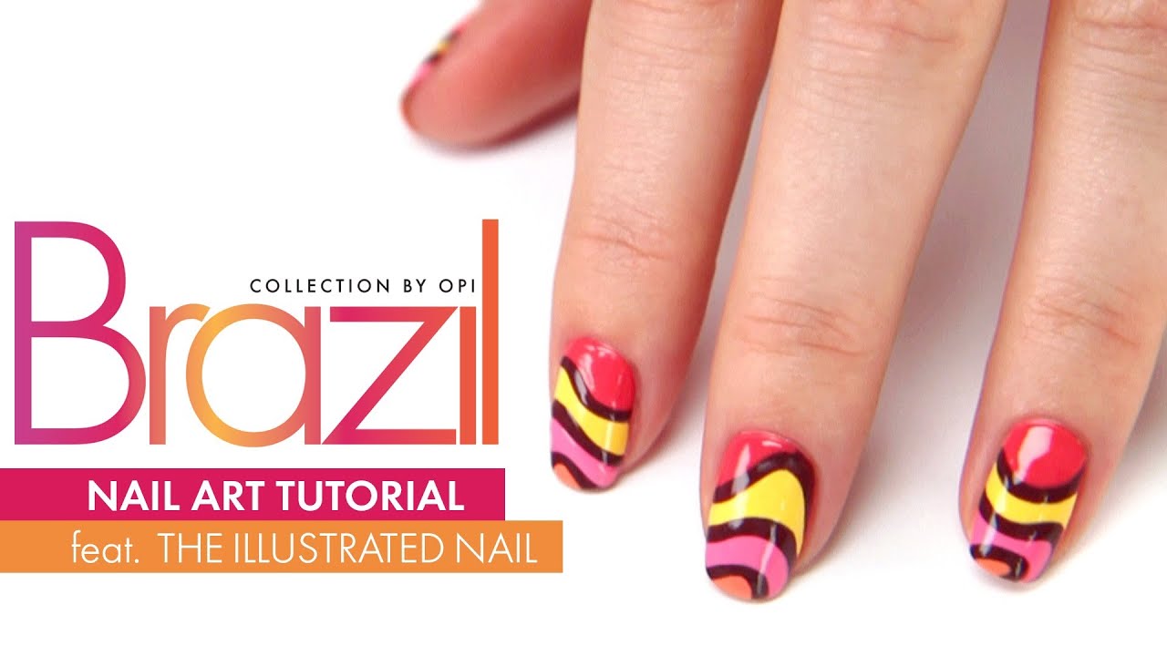 Brazil Collection by OPI | "Carnaval Love" Nail Art Tutorial