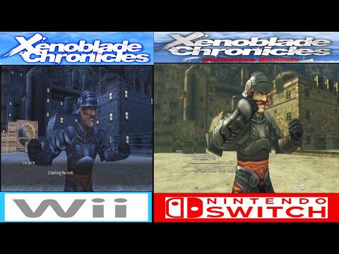 Xenoblade Chronicles: Original vs. Definitive Edition Comparison - Vangarre/Square-Tache