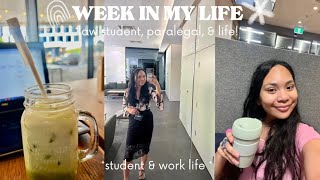 PRODUCTIVE WEEK in MY LIFE! vlog || paralegal, law student, & balancing life!