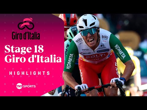 TEARS AND TRIUMPH 😭 | Men's Giro d'Italia Stage 18 Race Highlights | TNT Sports Cycling