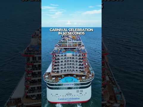Thumbnail for Carnival Celebration Full Ship Tour in ONE MINUTE 🤩🛳️ This ship has it ALL - even a rollercoaster!
