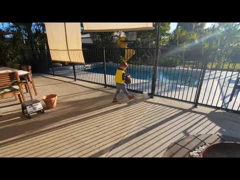 Children using correct lifting posture