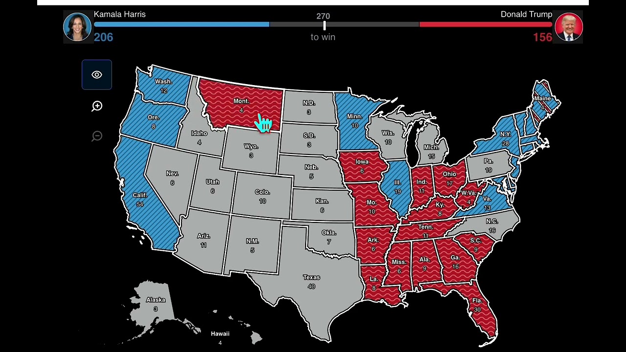 Trump  Leading in Updated Swing State Polls over Kamala Harris 2024 Presidential Elections