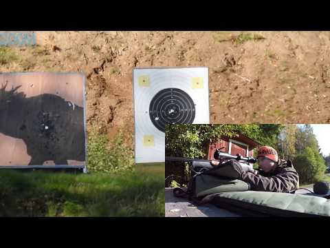 Shooting with the Sauer 404 before Moose hunt 2019