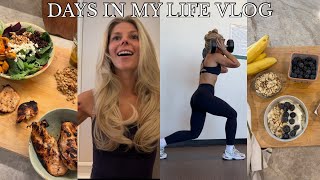 VLOG: feeling inspired, new healthy meals, productivity hour + sticking to my workout routine 