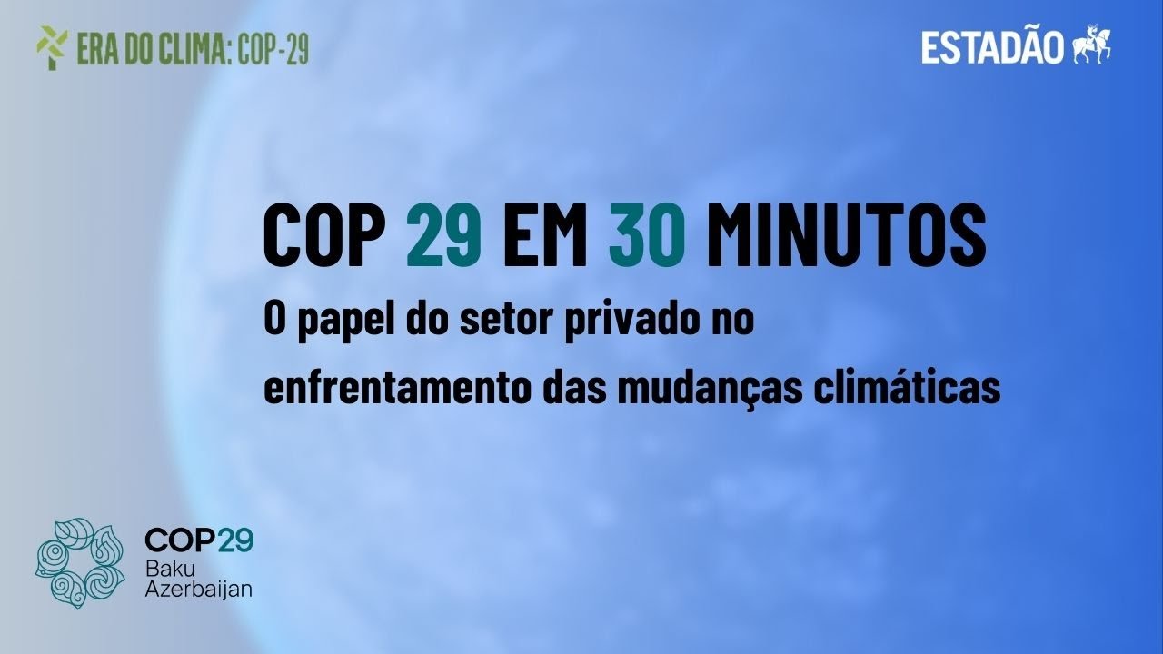 COP 29 em 30 minutos: O papel do setor privado no enfrentamento das mudanças climáticas