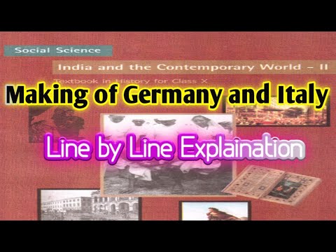 Making of Germany and Italy Line by Line Explaination Class 10 French Revolution