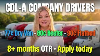 Truck Driver CDL A OTR job is here 