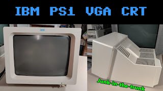 The IBM PS/1 VGA monitor is built like a tank! (and still useful)