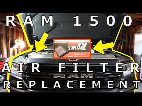 2019 RAM 1500 Air Filter Change | K&N Air Filter