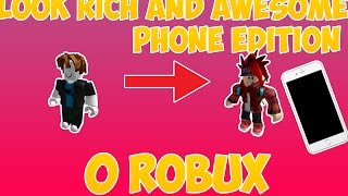 ROBLOX  HOW TO LOOK RICH/LIKE PRO PEOPLE ANDROID A