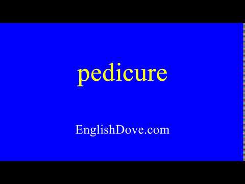 How to pronounce pedicure in American English.