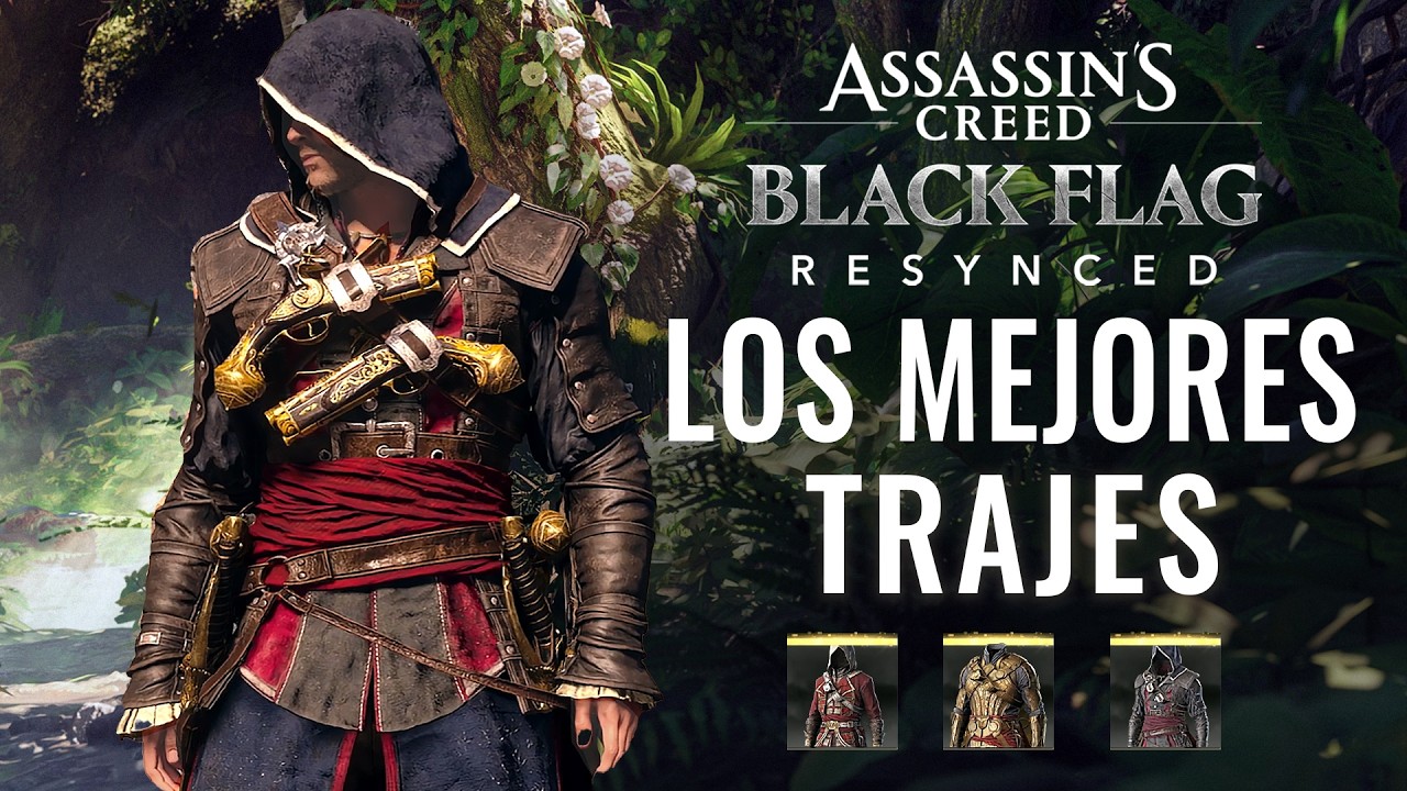 LOS MEJORES TRAJES Y ATUENDOS EN ASSASSIN'S CREED BLACK FLAG RESYNCED