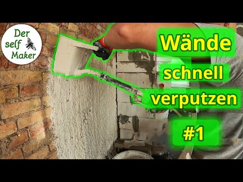 Cheap and quick plastering of walls yourself T01 | Plastering the entire house yourself | The sel...