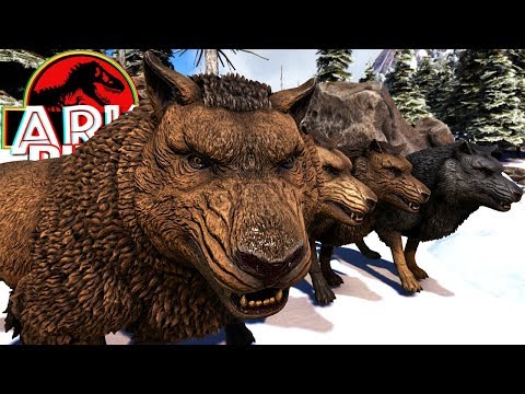 ARK Dino Evolved - Família De Lobos, Caçando Grandes Animais! | Dinossauros (#7) (PT-BR)