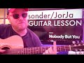 How To Play Nobody But You Guitar Sonder Jorja Smith Easy Guitar Tutorial Beginner Lesson Chords
