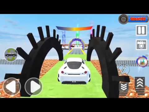 US White Car Driving: Fearless Stunts - Impossible Stunt Car Tracks 3D #10 - Gameplay By Silent102