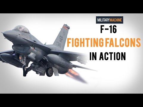 F-16 Fighting Falcon In Action (Military Machine)