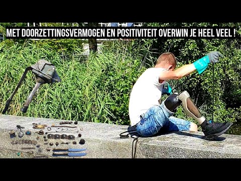 Magneetvissen .. positief blijven en doorzetten... veel gestolen sieraden gevonden