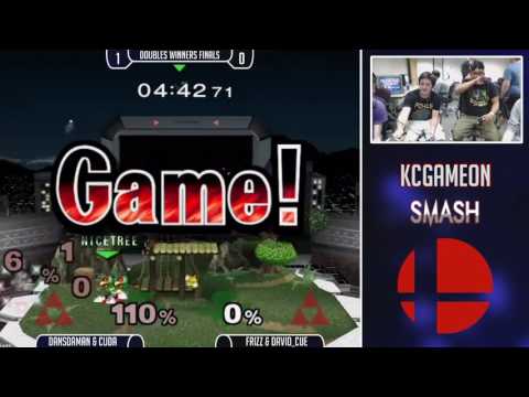KCGameOn SSBM - Dansdaman & Cuda Vs. Frizz & David_Cue - Doubles Winners Semis