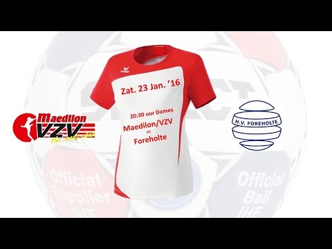 Maedilon/VZV - Foreholte, 23 jan 2016, 1e Divisie