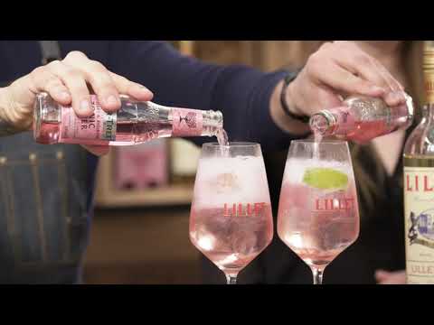 Dein pinker Aperitif: Lillet Blanc & Fever-Tree Raspberry & Rhubarb Tonic Water