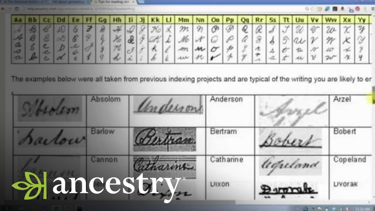 Can Anyone Read This? Basic Paleography for Genealogists | Ancestry