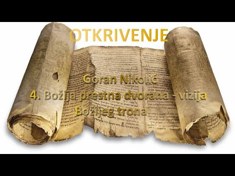 N04 .Otrkrivenje 4.  BOŽIJA PRESTONA DVORANA I VIZIJA BOŽANSKOG TRONA