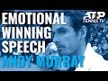 Andy Murray's Emotional Speech After Title Win! | Antwerp 2019